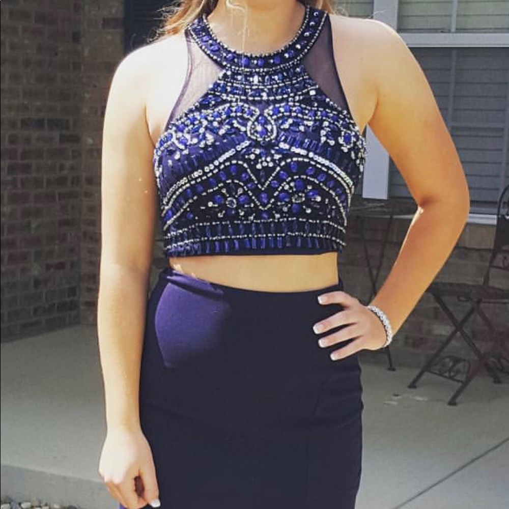 Two Piece Prom Dress